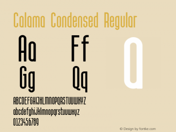 Calama Regular Version 2.000图片样张