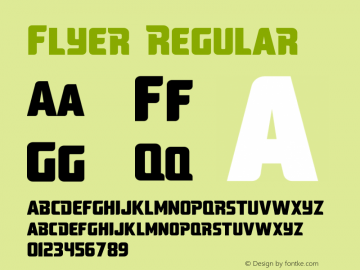 Flyer Version 1.002;Fontself Maker 2.1.2图片样张