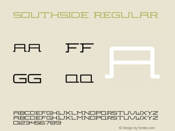 Southside Version 1.002;Fontself Maker 2.1.2 Font Sample