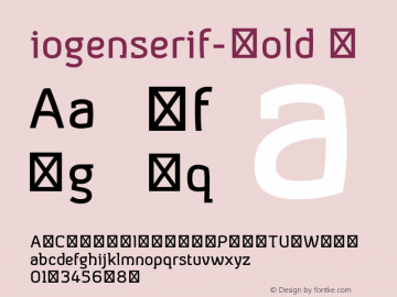☞iogenserif-Bold 1.000;com.myfonts.easy.taner-ardali.iogen.serif-bold.wfkit2.version.4tsY Font Sample