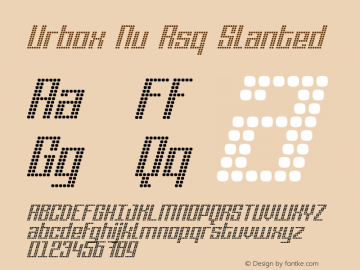 UrboxNuRsq-Slanted Version 1.0 2009图片样张