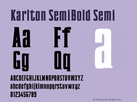 Karlton-SemiBoldSemi 0.1.0图片样张