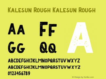 Kalesun Rough 图片样张