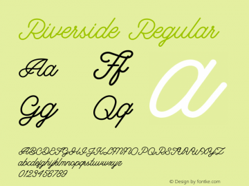 Riverside-Regular 1.000 Font Sample