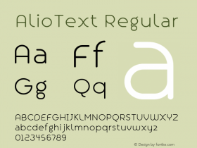 Alio Text Regular Version 1.002图片样张