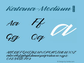 ☞Katana Medium Version 1.000;PS 001.000;hotconv 1.0.88;makeotf.lib2.5.64775;com.myfonts.easy.indian-type-foundry.katana.medium.wfkit2.version.595s图片样张