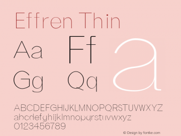 Effren Thin 0.1.0图片样张