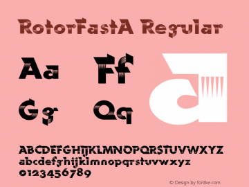 RotorFastA v1.00 Font Sample