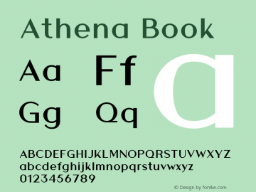 Athena Book Version 1.000图片样张