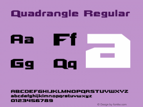 Quadrangle Regular Version 3.000 2005图片样张