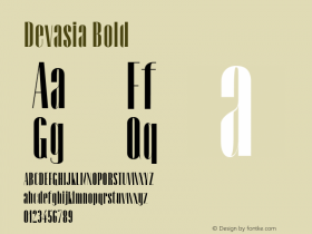 Devasia Bold 0.1.0 Font Sample