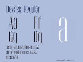 Devasia Light 0.1.0 Font Sample