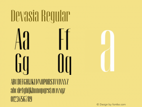 Devasia Regular 0.1.0 Font Sample