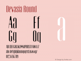 Devasia Round 0.1.0 Font Sample