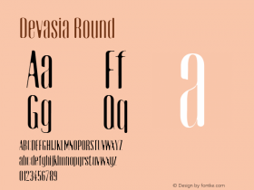 Devasia Round 0.1.0 Font Sample