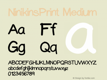 NinikinsPrint Medium Version 001.000图片样张