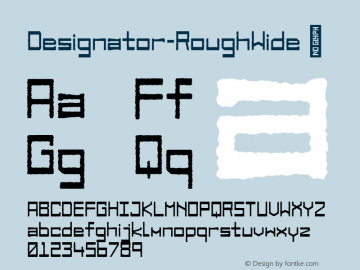 ☞Designator Rough Wide Version 1.000;com.myfonts.easy.teknike.designator.rough-wide.wfkit2.version.5afL Font Sample