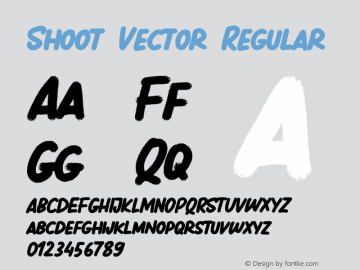 Shoot Vector Version 1.003;Fontself Maker 3.0.1 Font Sample