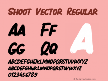 Shoot Vector Version 1.003;Fontself Maker 3.0.1图片样张