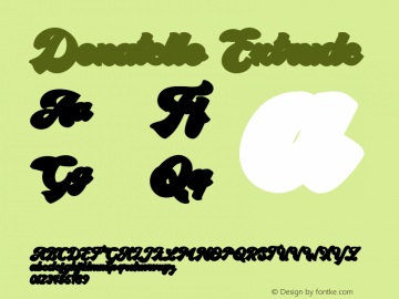 Donatello  Extrude Version 1.000;PS 001.001;hotconv 1.0.56 Font Sample