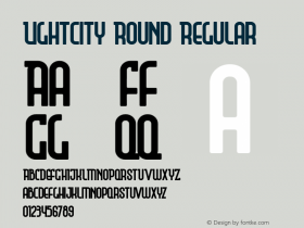 Lightcity Round Version 1.002;Fontself Maker 3.0.1 Font Sample