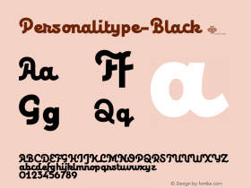 ☞Personalitype Black Version 1.000;PS 001.000;hotconv 1.0.88;makeotf.lib2.5.64775;com.myfonts.easy.myhandwritings.personalitype.black.wfkit2.version.5bn7 Font Sample