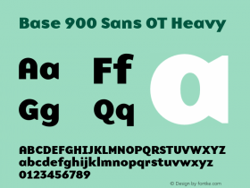 Base900SansHeavy Version 1.002;PS 001.002;hotconv 1.0.57;makeotf.lib2.0.21895图片样张