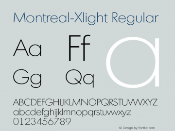 Montreal-Xlight Regular 001.001图片样张