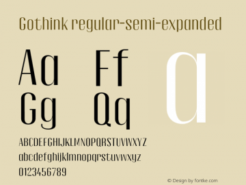 Gothink-regular-semi-expanded 0.1.0 Font Sample