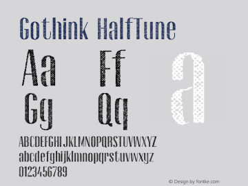 Gothink-HalfTune Version 1.000图片样张