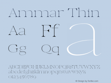 Ammar Thin 0.1.0图片样张