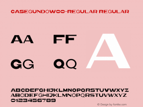 CA Segundo W00 Regular Version 1.00 Font Sample