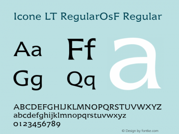Icone LT Regular OsF Version 1.03图片样张