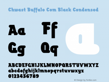 Chwast Buffalo Com Black Condensed Version 1.01图片样张