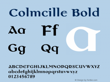 Colmcille Bold Version 1.00图片样张