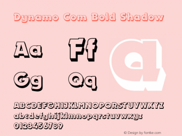 Dynamo Com Bold Shadow Version 2.000图片样张