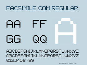 Facsimile Com Version 1.20 Font Sample