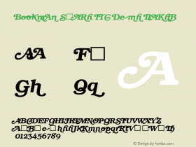 Bookman Swash ITC Demi Italic Version 1.00图片样张