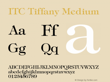 Tiffany Version 2.00 Font Sample