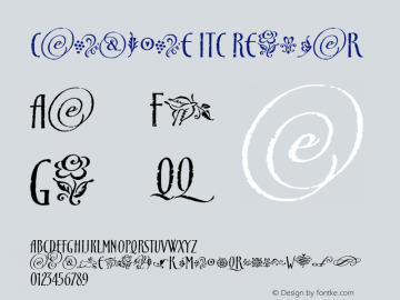 Cancione ITC Version 2.00; 2006 Font Sample