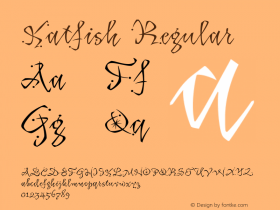 Katfish Version 1.00; 2006 Font Sample