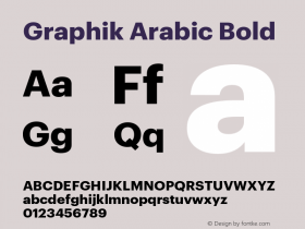 GraphikArabic-Bold Version 1.1 | wf-rip DC20170820图片样张