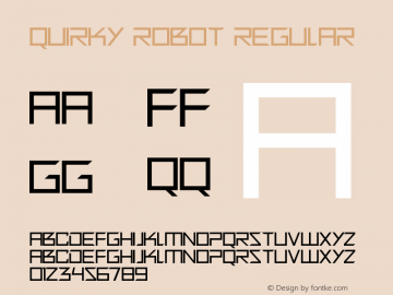 Quirky Robot Version 1.00 October 20, 2018, initial release图片样张