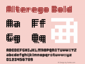 Alterego Bold Version 1.000 Font Sample