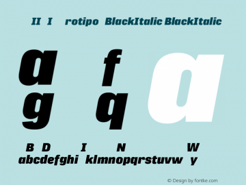 MAIIXI+Protipo-BlackItalic Version 1.0图片样张