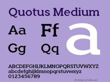 QuotusMedium Version 1.525图片样张