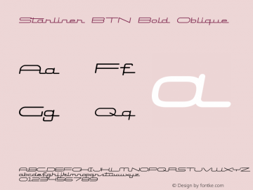 Starliner BTN Bold Oblique 001.000图片样张