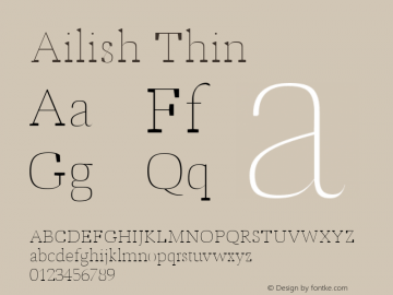 Ailish Thin Version 1.0图片样张