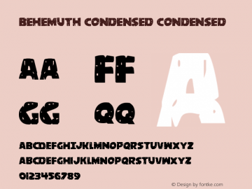 Behemuth Condensed Version 1.0; 2018图片样张