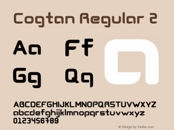 Cogtan Regular 2 Version 1.000;com.myfonts.easy.leandro-ribeiro-machado.cogtan.black.wfkit2.version.3Uhk图片样张